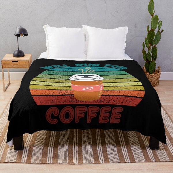 Item preview, Will Run For Coffee Funny Food & Drink Design designed and sold by up4tee.