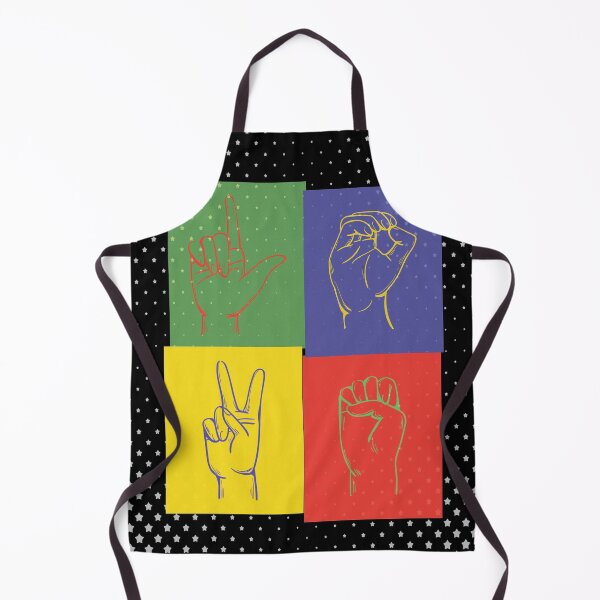 Item preview, Deaf Culture, Love pop art, colorful and fun for ASL and Deaf Community, American sign language designed and sold by Cheeky Companions.