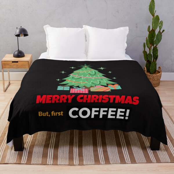 Item preview, Merry Christmas But First Coffee Funny Holiday Pajamas designed and sold by davestees506.