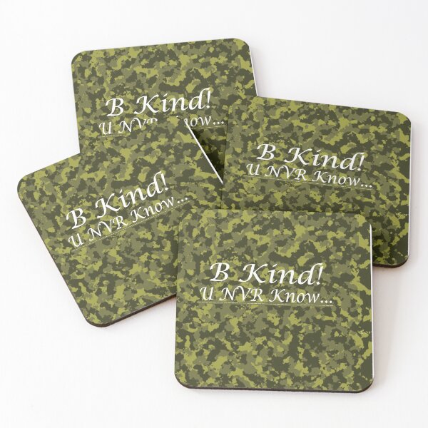 Item preview, B Kind You never Know Small World Army/Military Camouflage designed and sold by NadeenInspires.