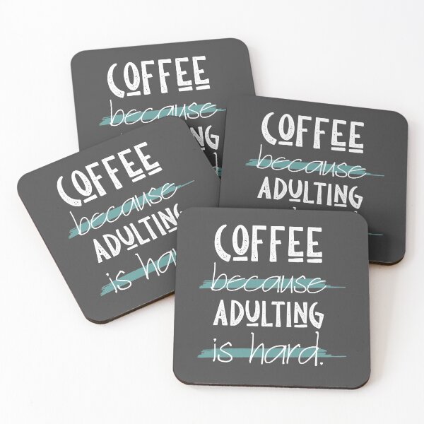 Item preview, Coffee Because Adulting Is Hard designed and sold by skok55.