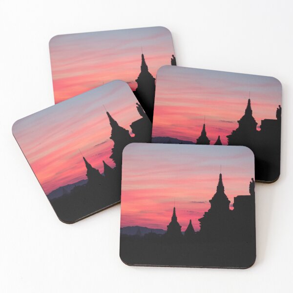 Item preview, sunset silhouette in Bagan, Myanmar designed and sold by davidgan8621.