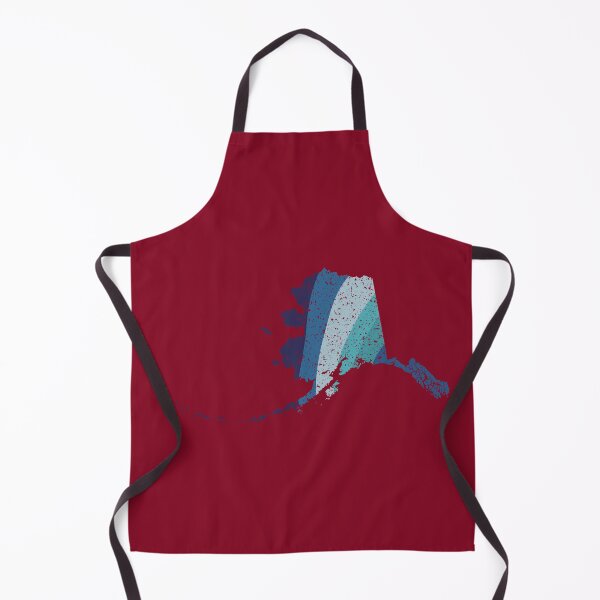 Item preview, Alaska State Retro Blue Vintage Rainbow Outline stripes designed and sold by twicetrader.