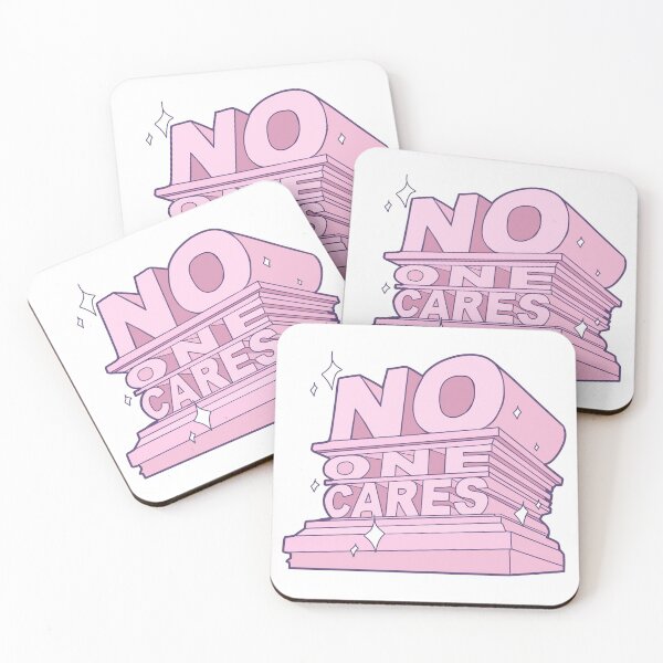 Item preview, No One Cares Sparkly Pink designed and sold by illhustration.
