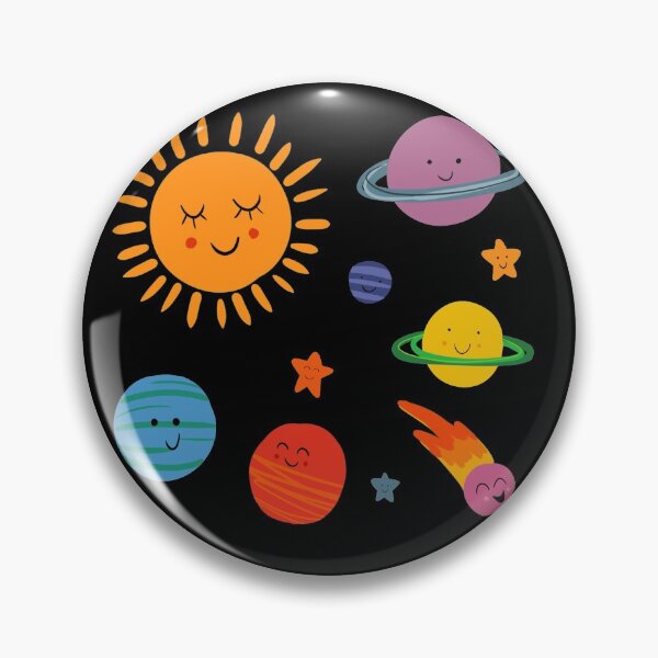 Item preview, Happy planets, happy universe collection on black designed and sold by Caitlin Sprake-Follett.