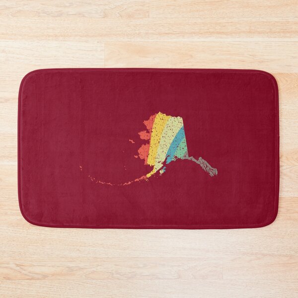 Item preview, Alaska State Retro Vintage Rainbow Outline stripes designed and sold by twicetrader.