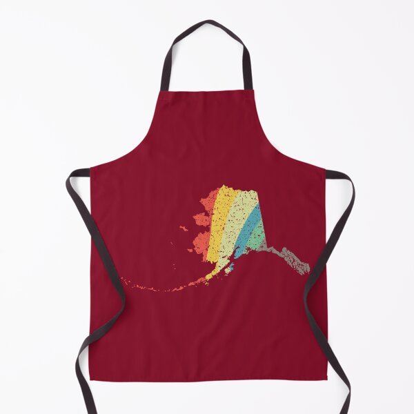 Item preview, Alaska State Retro Vintage Rainbow Outline stripes designed and sold by twicetrader.