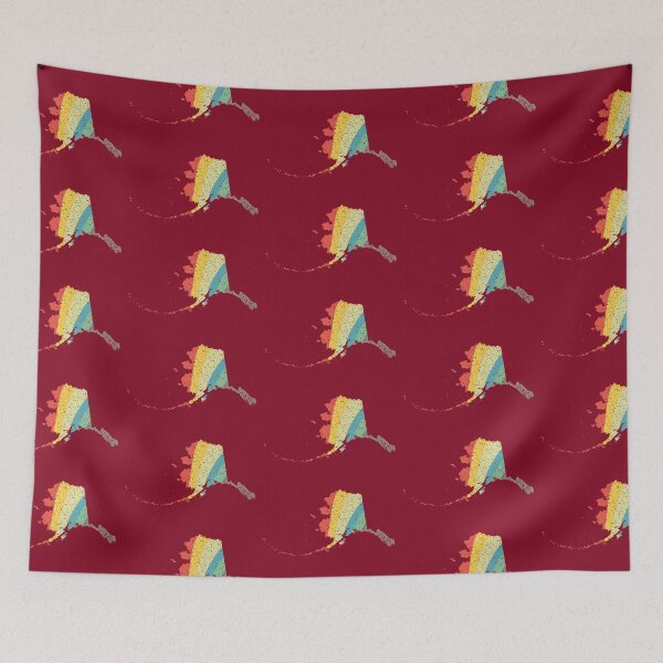 Item preview, Alaska State Retro Vintage Rainbow Outline stripes designed and sold by twicetrader.