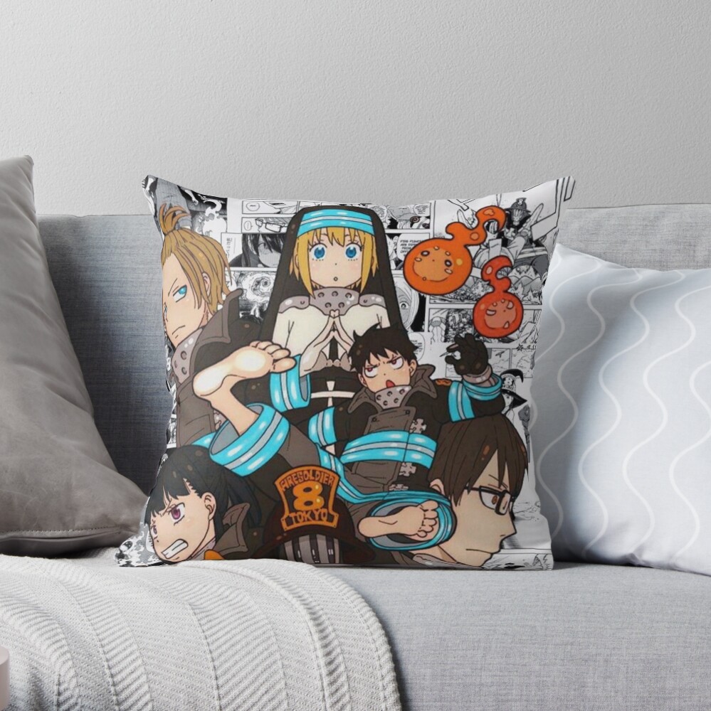 "Fire Force New 2020 (Anime / Manga)" Throw Pillow by Nefory | Redbubble