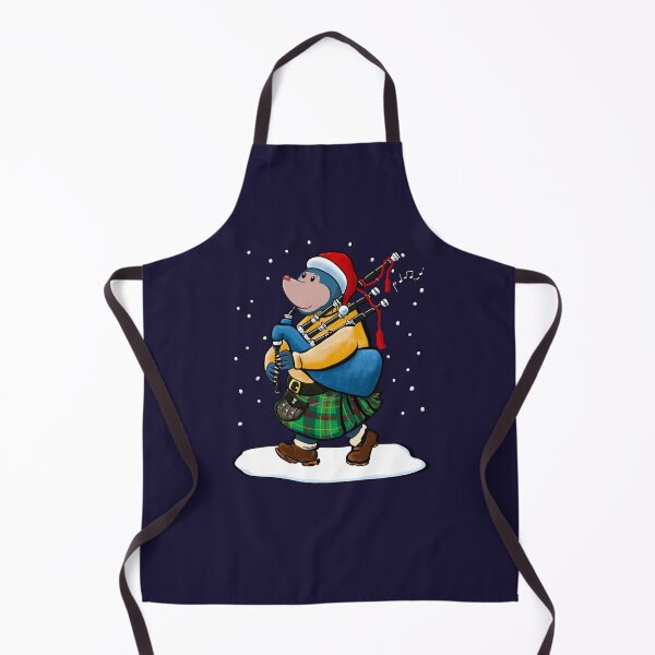 Item preview, The Scottish Mole Of Kintyre Plays Bagpipes At Christmas! designed and sold by brodyquixote.