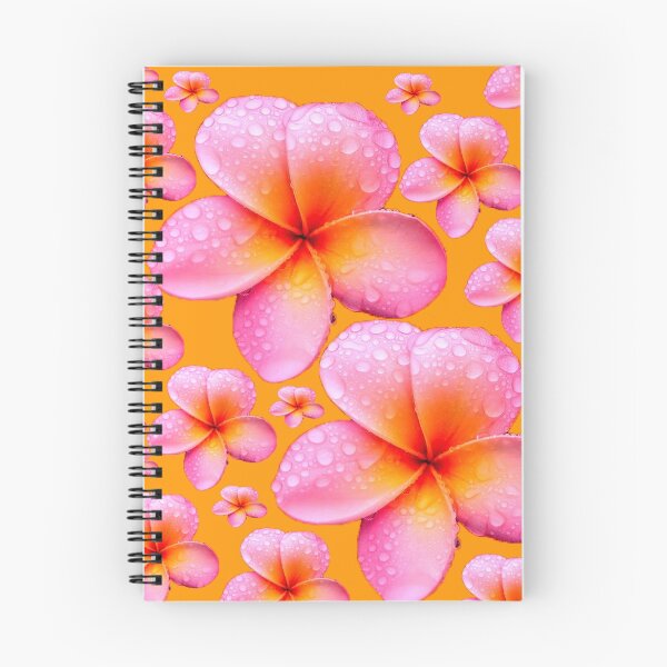 Item preview, Frangipani Skirt Vivid Mango Background designed and sold by Melissa Park.