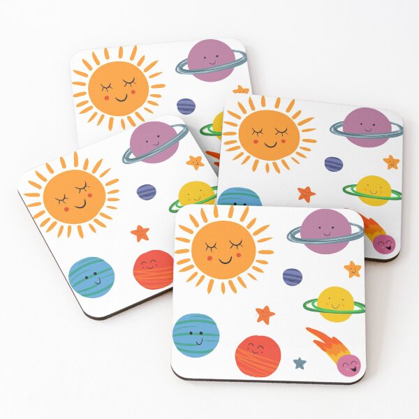 Item preview, Happy planets, happy universe collection on white designed and sold by Caitlin Sprake-Follett.