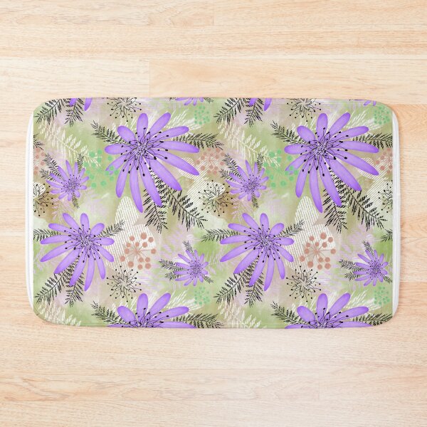 Item preview, Purple flowers on watercolor background .  designed and sold by marinaklykva.