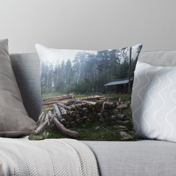 Backwoods Cabin-Wood Ducks 18 Decorative Pillow