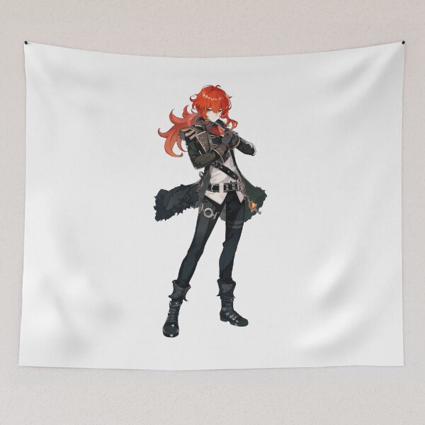 Item preview, Diluc - Genshin Impact Sticker designed and sold by Thegames.