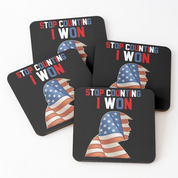 Item preview, Stop Counting I Won President Trump designed and sold by T-shirt-Designs.
