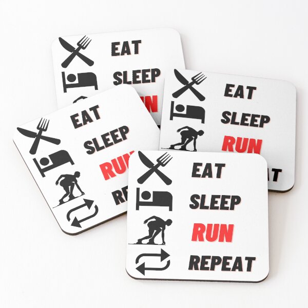 Item preview, T shirt eat sleep run repeat designed and sold by ProShirtDesign.