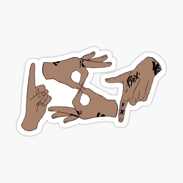 Gang Hand Signs Stickers Redbubble