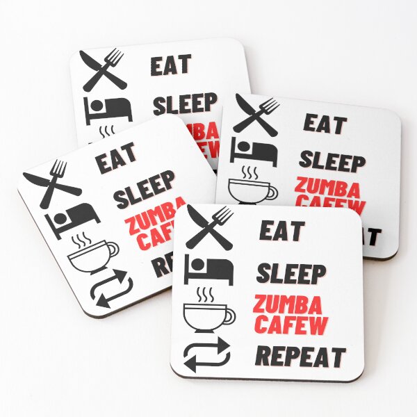 Item preview, T shirt eat sleep cafew repeat designed and sold by ProShirtDesign.