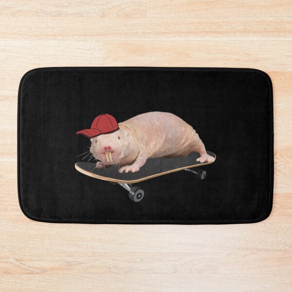Item preview, Wanna go skateboards? - Skater naked mole rat designed and sold by Redga.