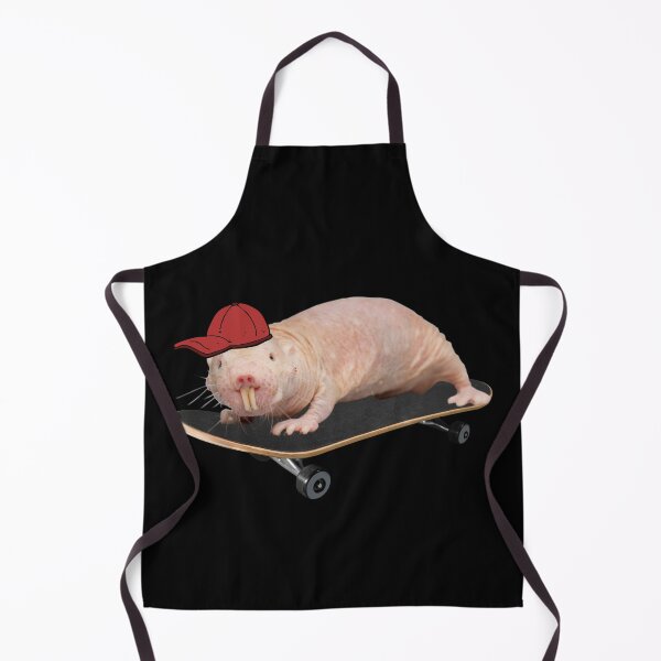 Item preview, Wanna go skateboards? - Skater naked mole rat designed and sold by Redga.