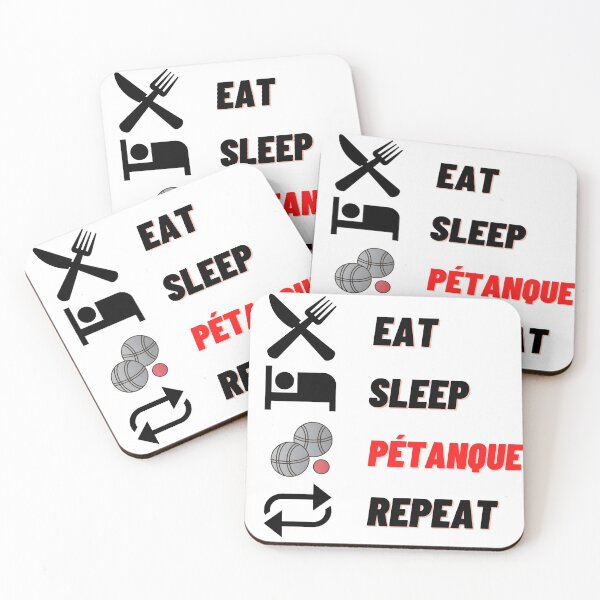 Item preview, T shirt eat sleep pétanque repeat designed and sold by ProShirtDesign.