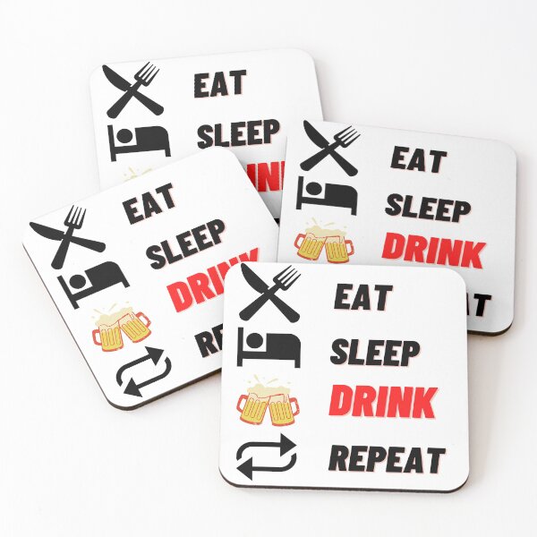 Item preview, T shirt eat sleep drink repeat designed and sold by ProShirtDesign.