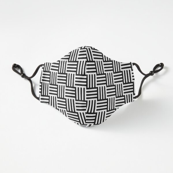Black and white plaid pattern Fitted 3-Layer