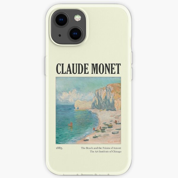 The Beach and the Falaise d'Amont (Claude Monet) iPhone Soft Case