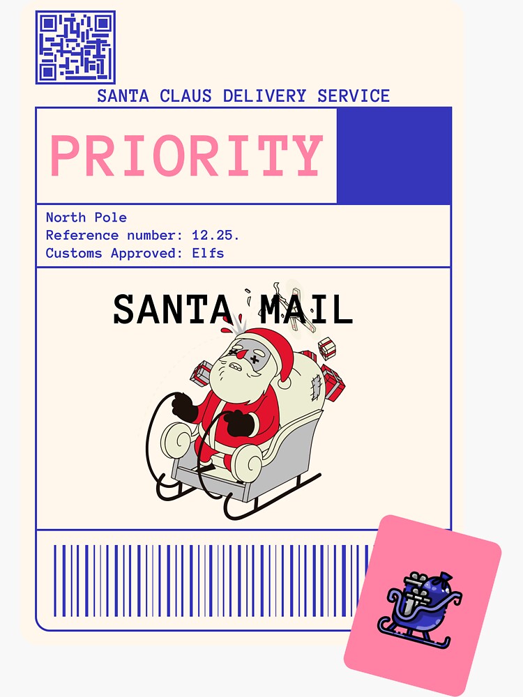 Delivery Labels, santa by ds-4