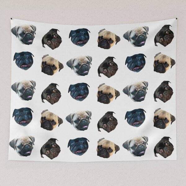 Item preview, Adorable Meme Pug Faces Sticker Packs And Animal Pattern designed and sold by acatalepsys.