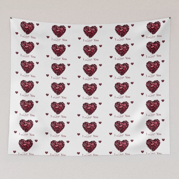 Item preview, I love you with  crystal heart designed and sold by 42youbest.