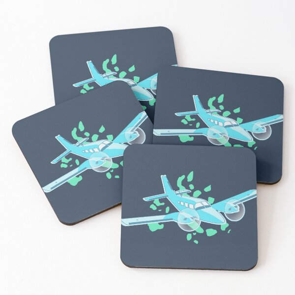 Item preview, Piper Seneca Aircraft Flying over Islands - Dark Blue Theme designed and sold by Ngaiseot.