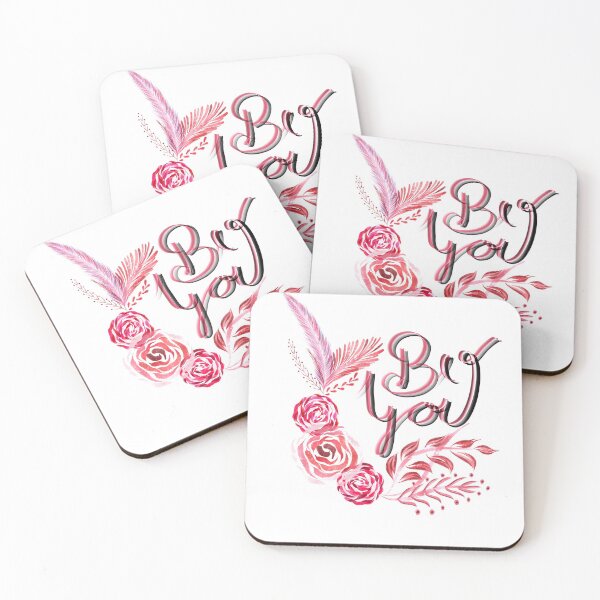 Item preview, Inspirational quote -"be you" floral painting designed and sold by Maitri-Sanghvi1.