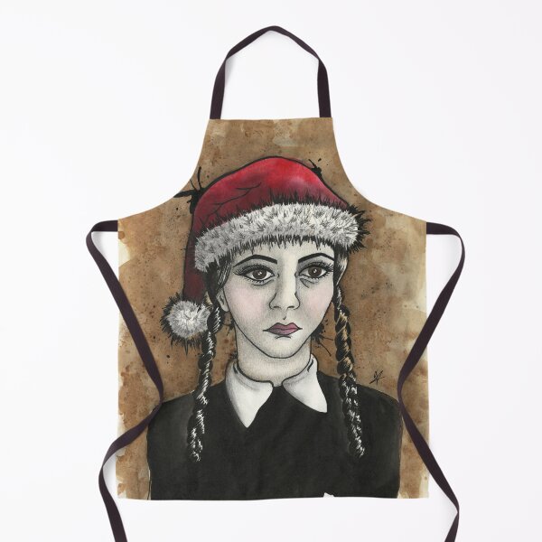 Wednesday Addams Christmas Apron