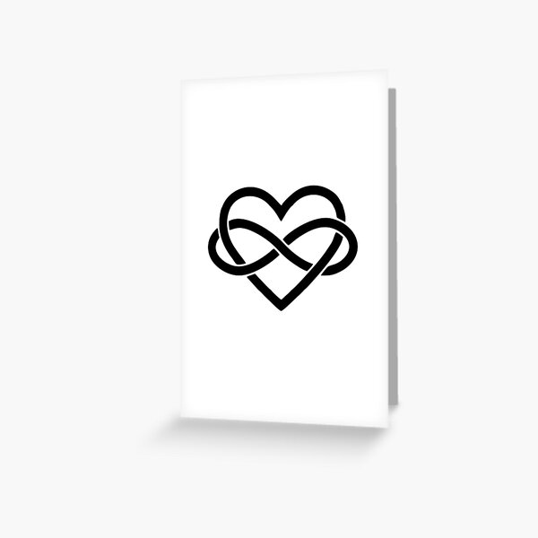 BEST TO BUY - Polyamory Infinity Heart and Infinite Love Greeting Card