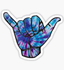 Pegatina Azul y morado Tie Dye Shaka