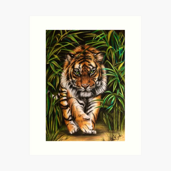 Tiger On The Prowl Art Print