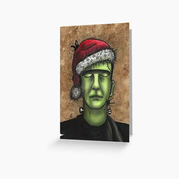 Frankenstein's Monster Christmas Greeting Card