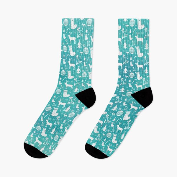 Item preview, Turquoise Christmas Pattern designed and sold by jainadesign.