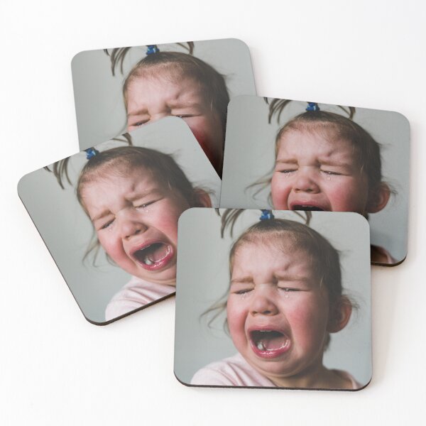 Item preview, Crying Toddler Girl with Funny Topknot designed and sold by Giorgio Magini.