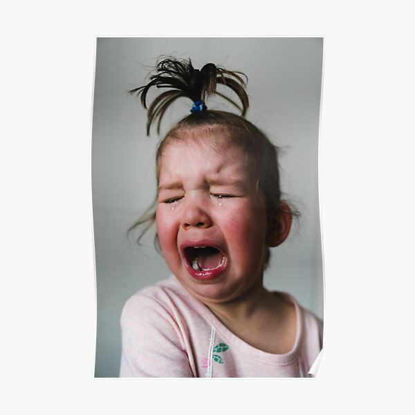 Kid Crying Funny Wall Art for Sale | Redbubble