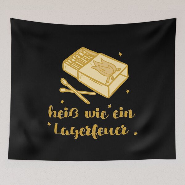 Item preview, heiß wie ein Lagerfeuer | Deutsch Wandern designed and sold by Ainbowz-Artwork.