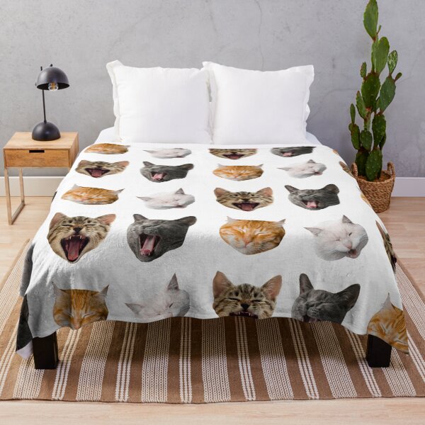 Item preview, Adorable Sleepy Meme Cat Faces Sticker Packs And Animal Pattern designed and sold by acatalepsys.