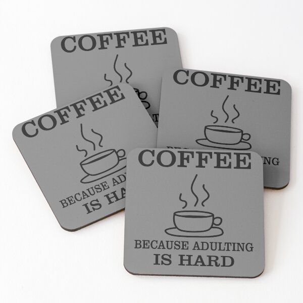 Item preview, Coffee Because Adulting Is Hard Funny Coffee Drinker designed and sold by ByTekk.