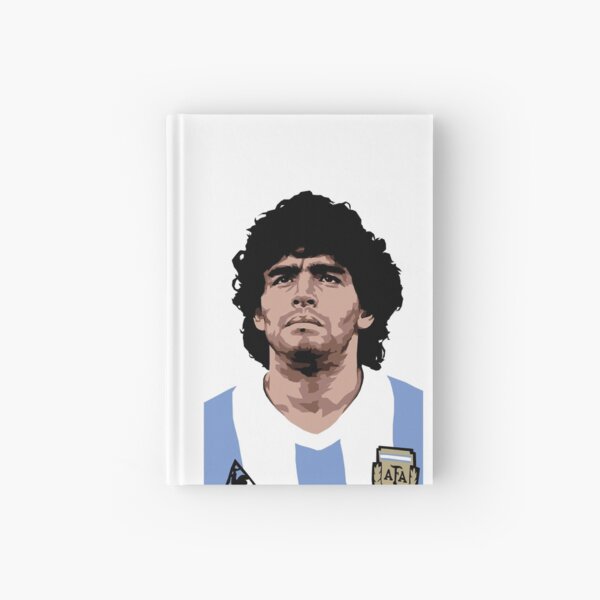 Maradona - best soccer player Hardcover Journal