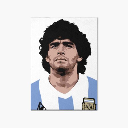 Maradona - best soccer player Art Board Print