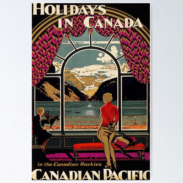 1942 CANADA For Game Fish Travel Poster - Retrographics