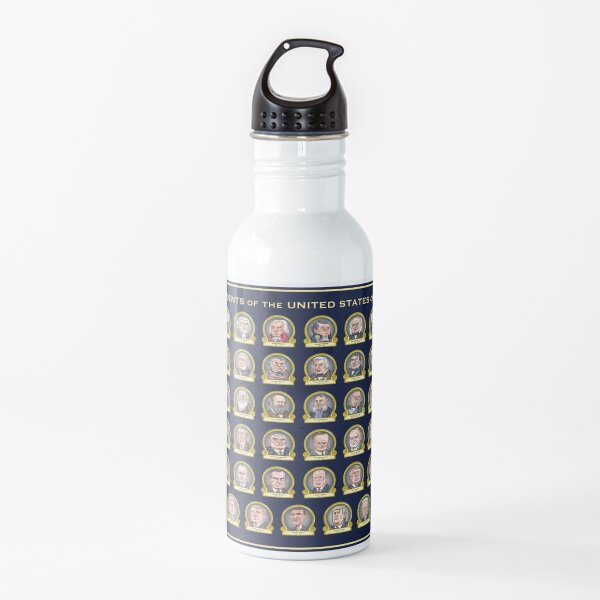 Presidents of the United States of America (Design One) Water Bottle