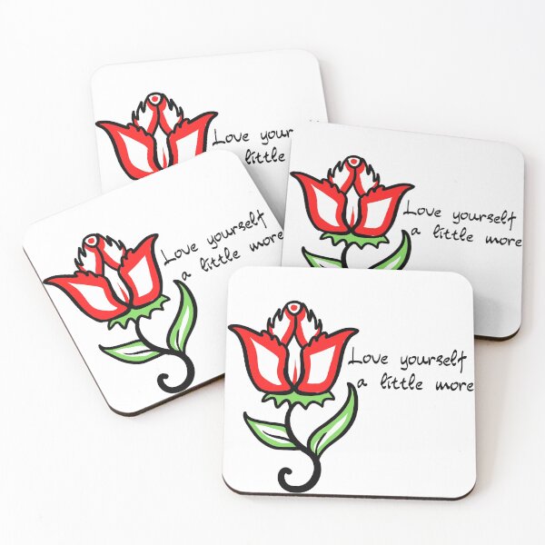 Item preview, Love yourself a little more red rose  designed and sold by Socool101.